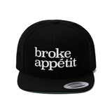 Unisex Flat Bill Hat