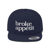 Unisex Flat Bill Hat